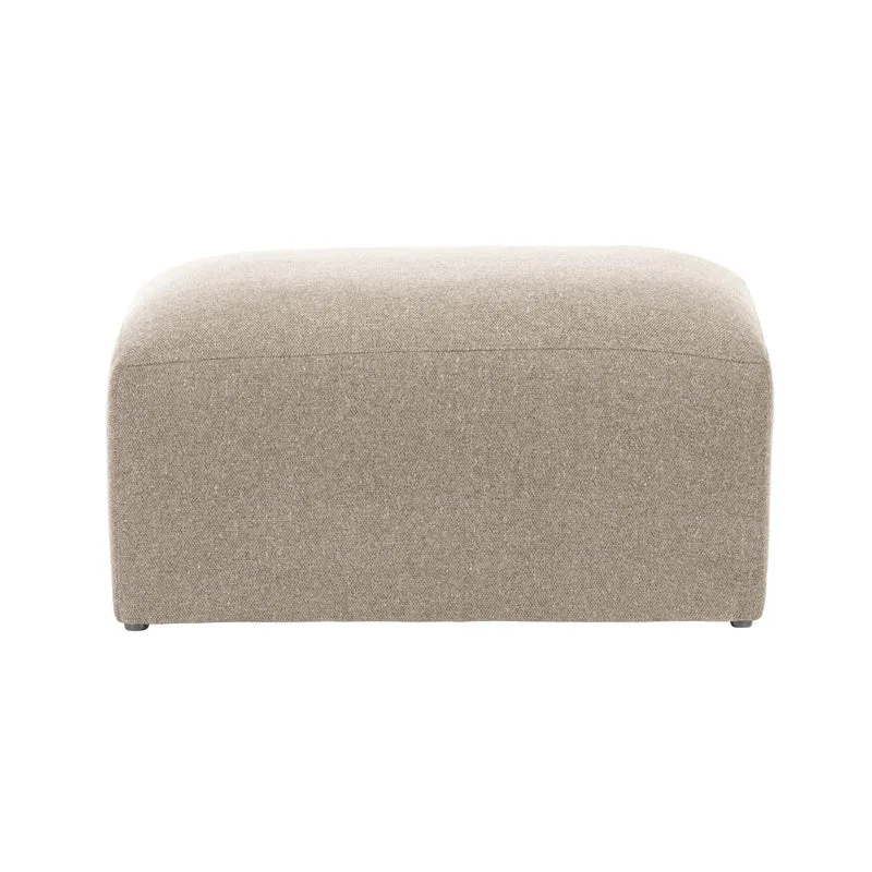 Blok footrest - Beige Chenille