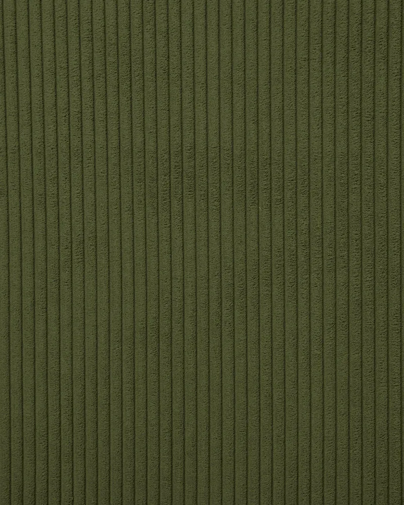 Blok 4-seater with Chaise Longue - Green Corduroy