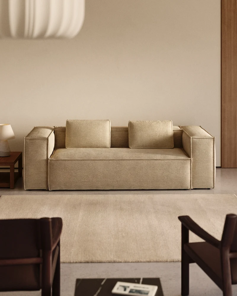Blok 3-seater - Natural Corduroy
