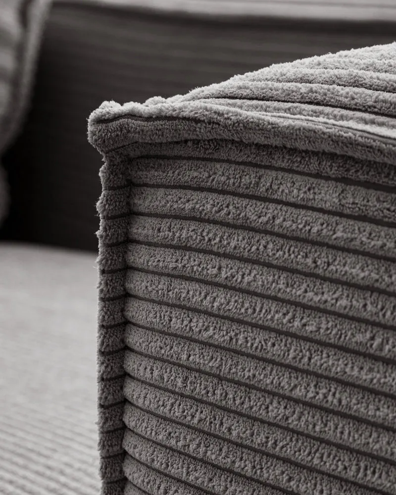 Blok 3-seater - Grey Corduroy