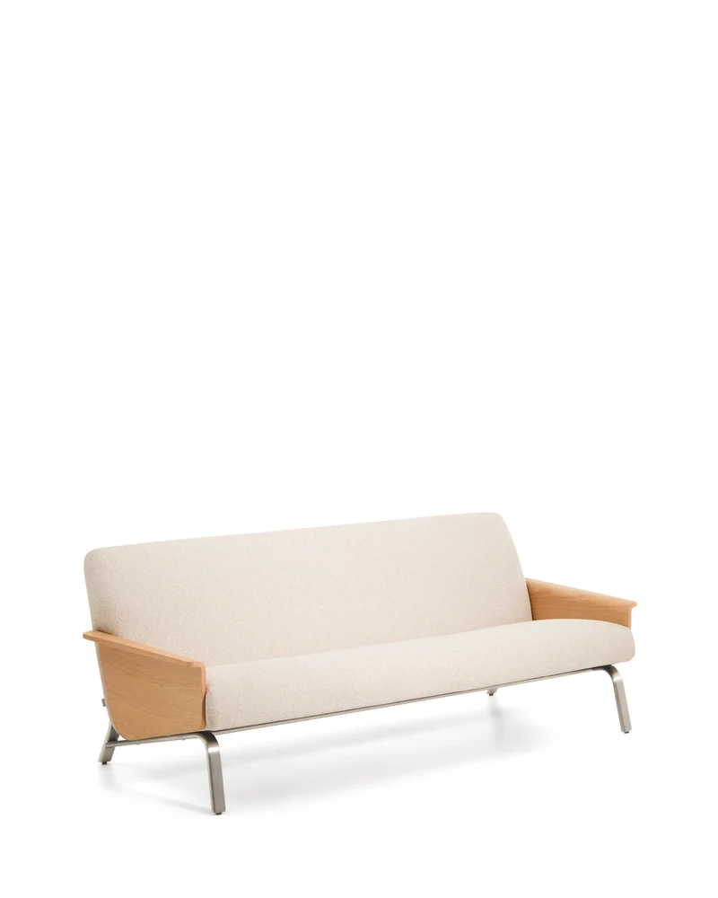 Amsen 3-Seater Sofa - Beige Chenille