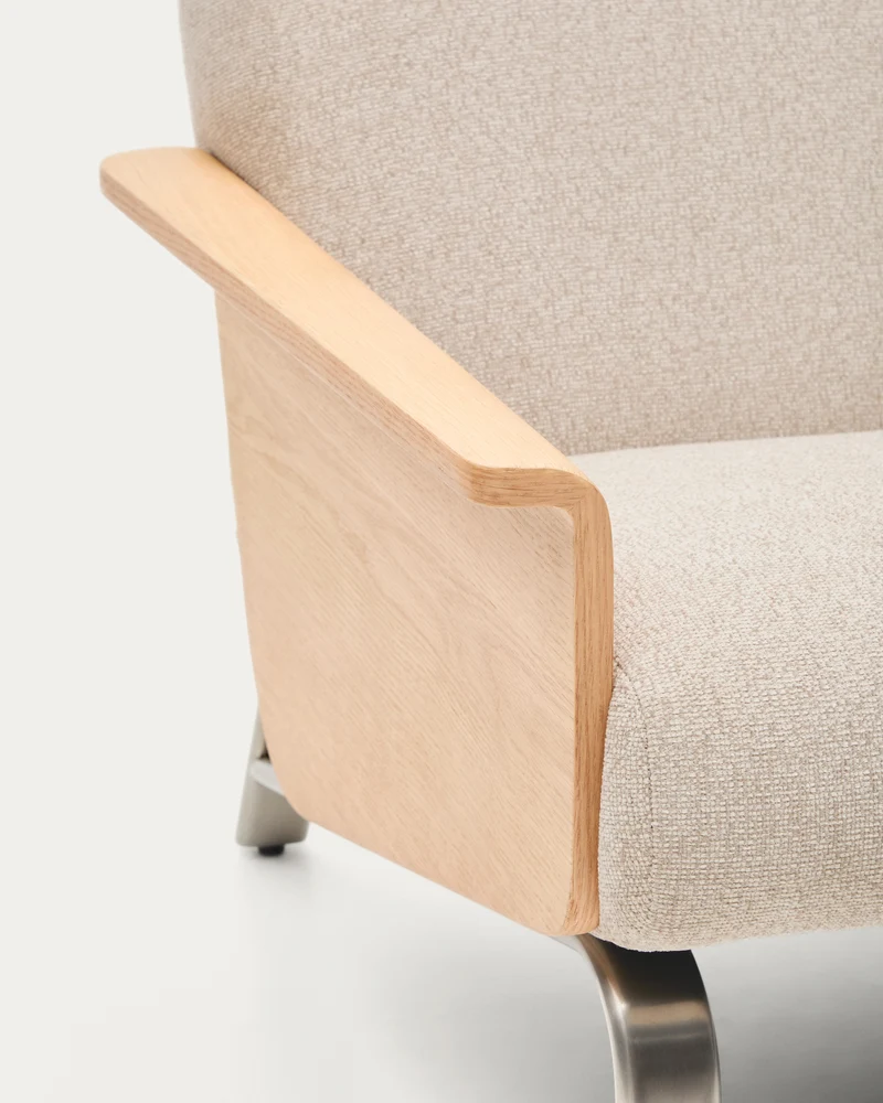 Amsen 3-Seater Sofa - Beige Chenille