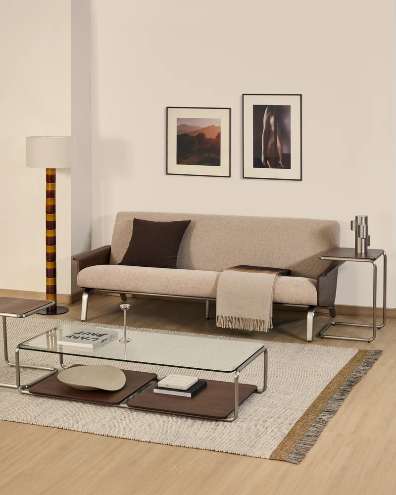Amsen 3-Seater - Light Brown Chenille