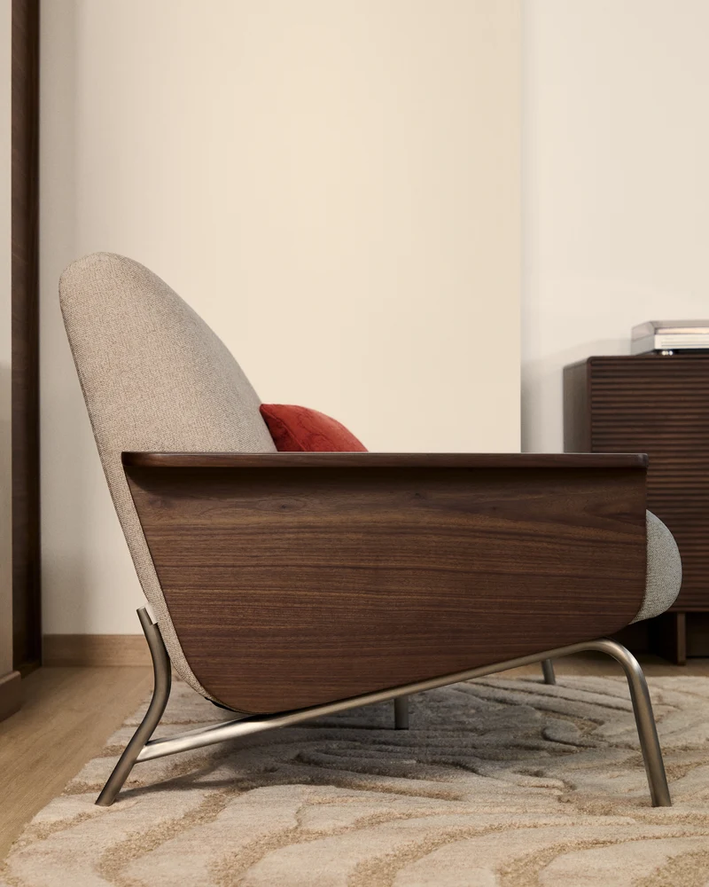 Amsen 2-Seater - Light Brown Chenille