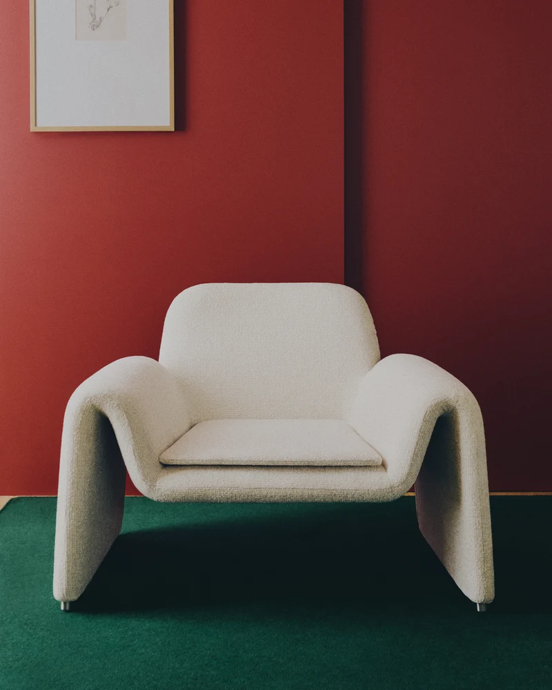 Melvia Armchair - Beige Chenille