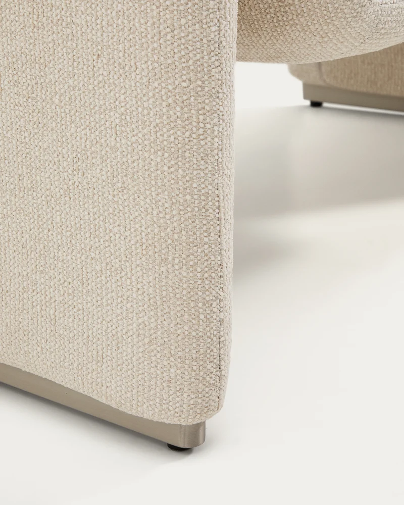 Melvia Armchair - Beige Chenille