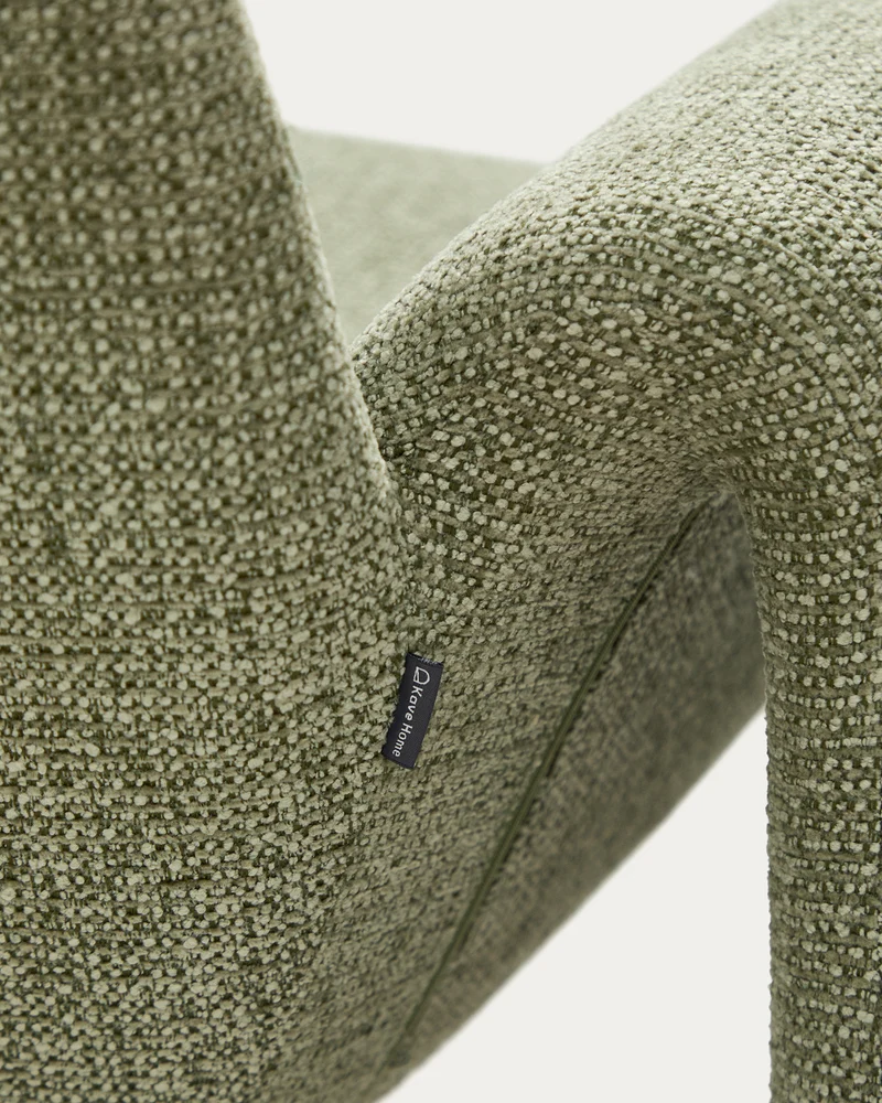 Melvia Armchair - Green Chenille