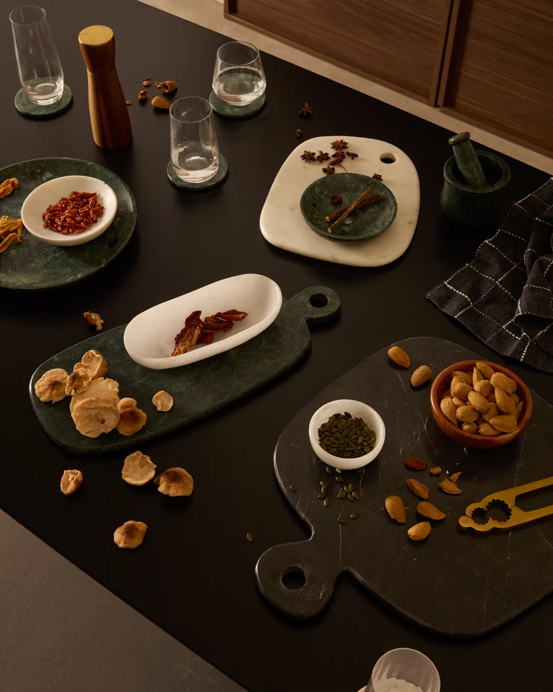 Obar Serving Board - Green Marble