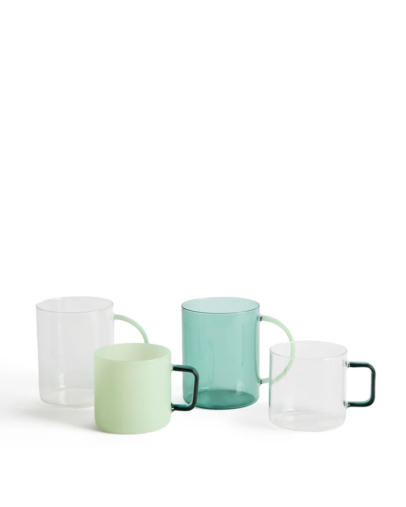 Micla green glass mug