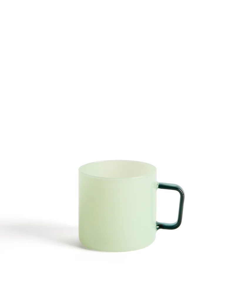 Micla light green glass mug