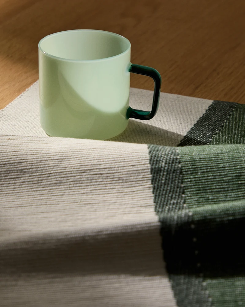 Micla light green glass mug