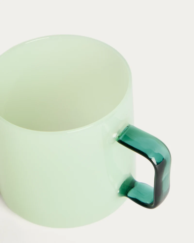 Micla light green glass mug