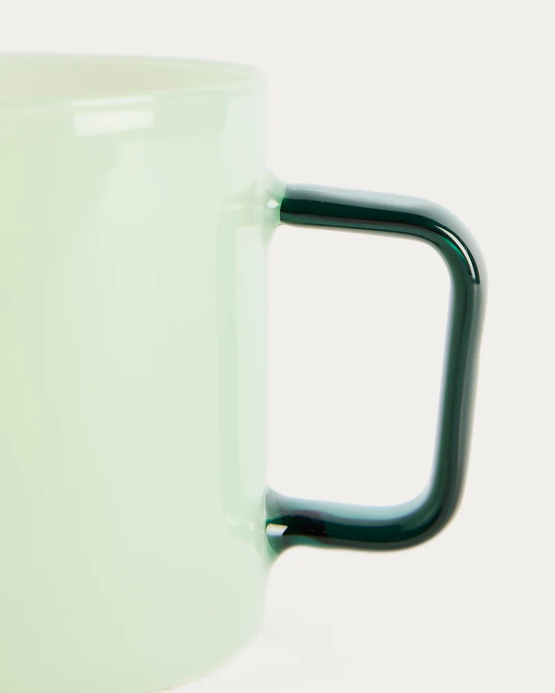 Micla light green glass mug