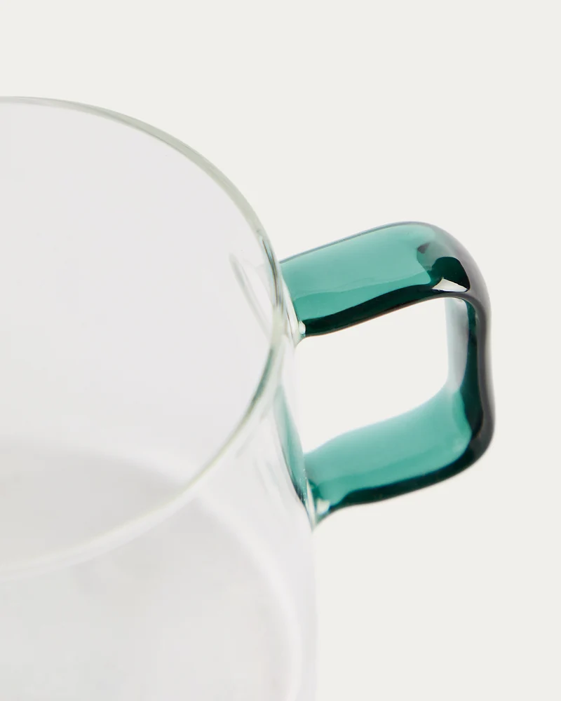 Micla glass mug with handle