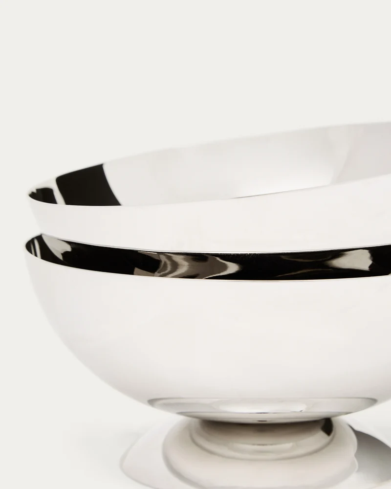 Nirela set of 2 stainless steel bowls
