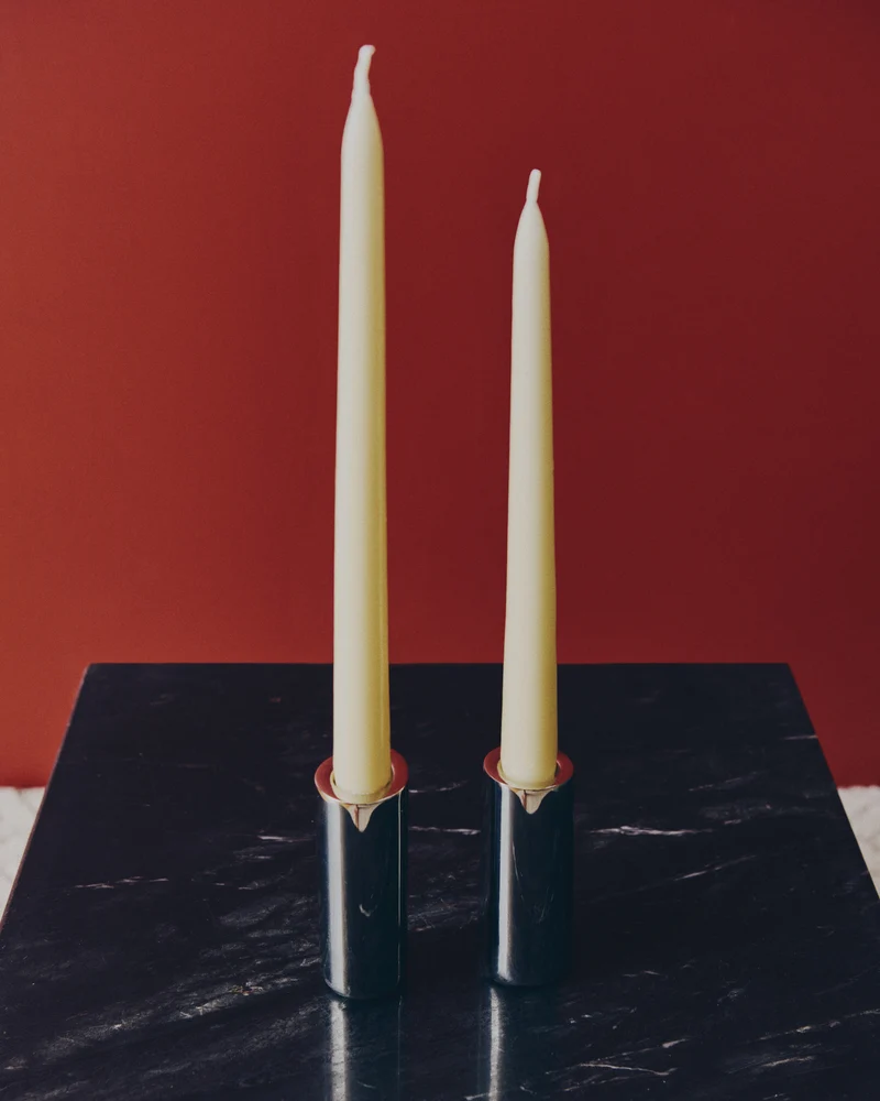 Nirela set of 2 candle holders 11cm