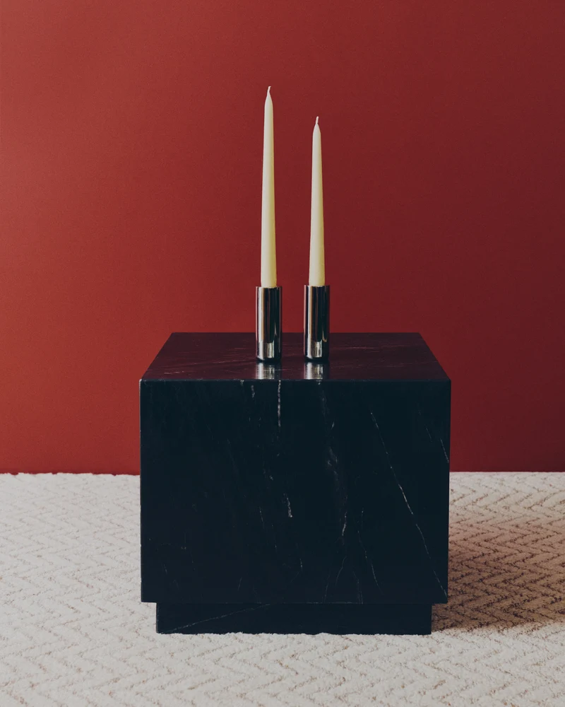 Nirela set of 2 candle holders 11cm
