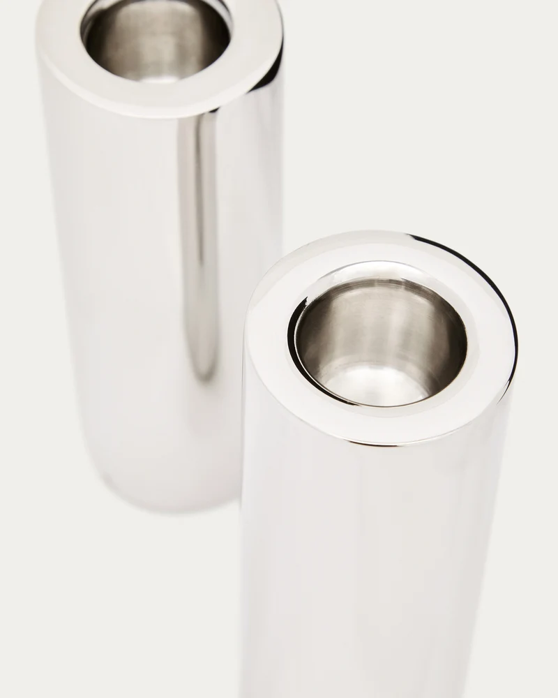 Nirela set of 2 candle holders 11cm