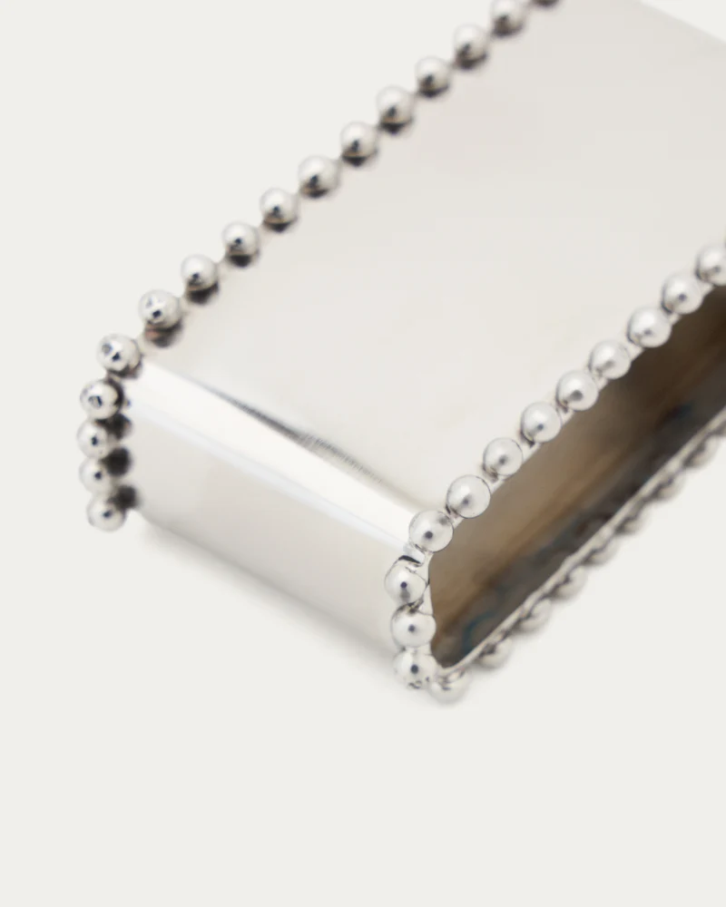 Nirela set of 2 stainless steel napkin rings