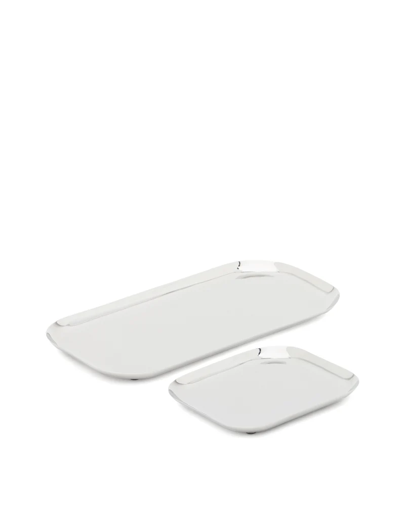 Nirela set of 2 stainless steel trays