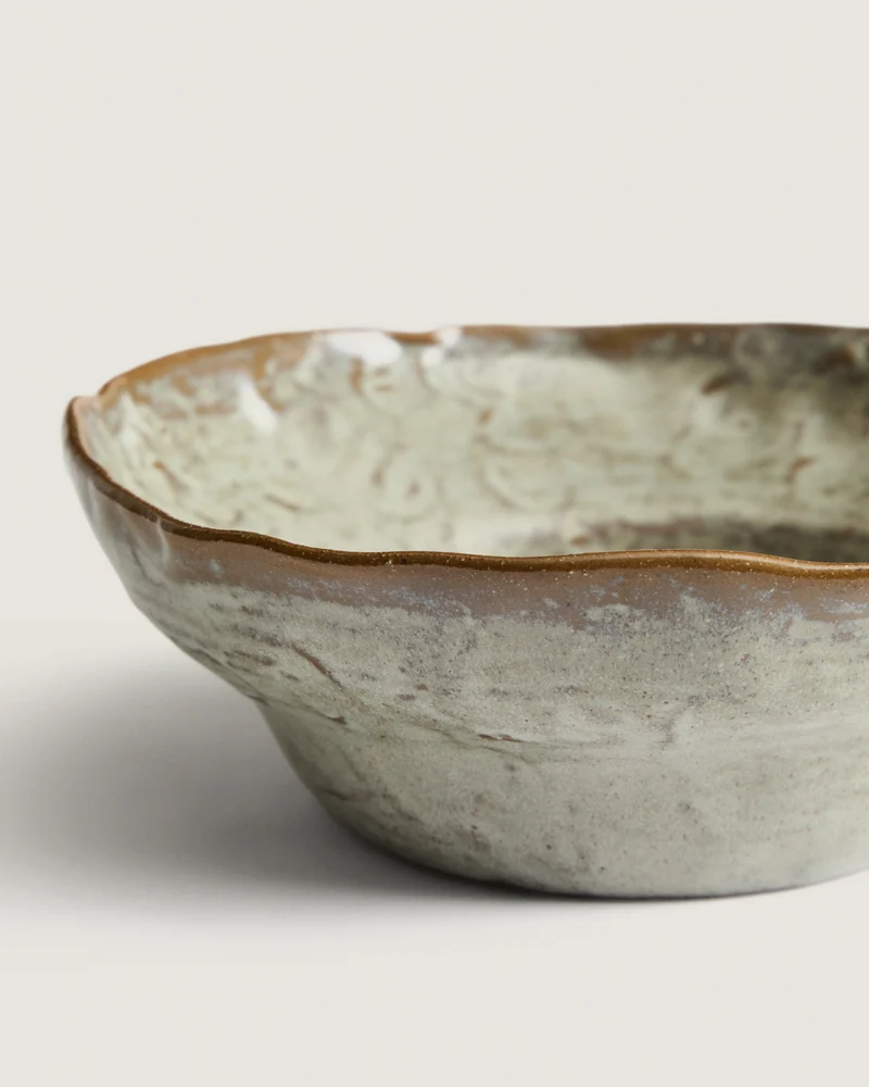 Alenia soup bowl in grey ceramic