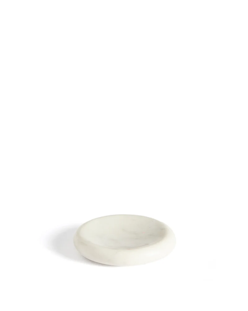 Obena Tray in White Marble - Small
