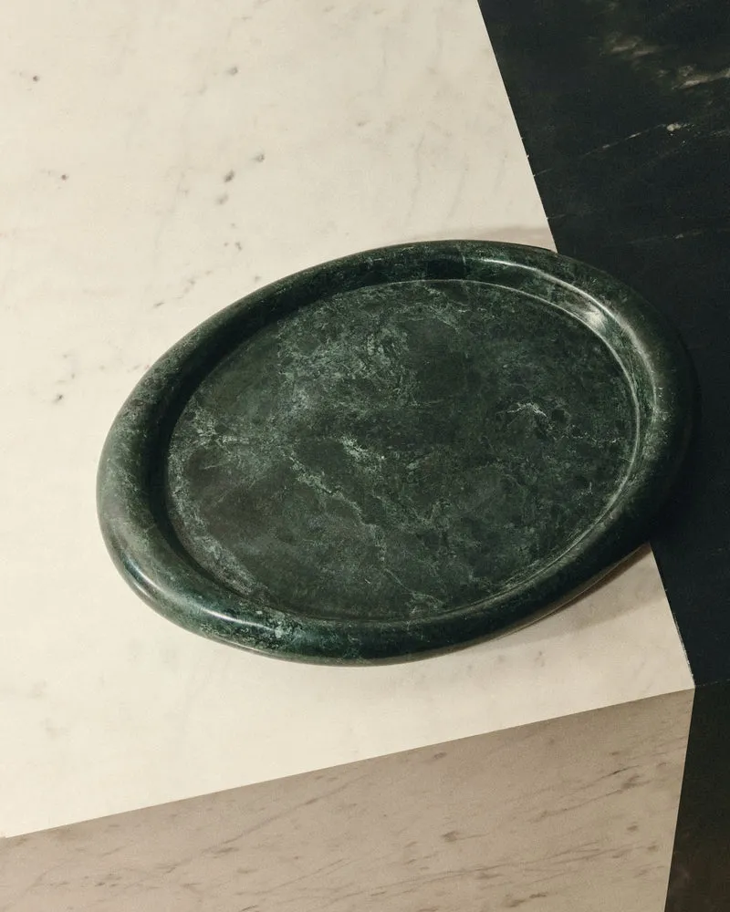 Lenorel Tray in Green Marble - Small