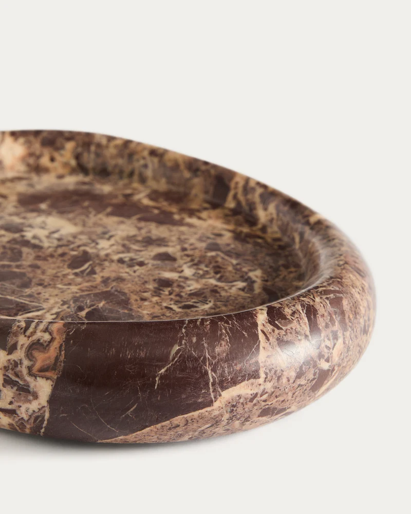 Lenorel Tray in Maroon Marble - Small