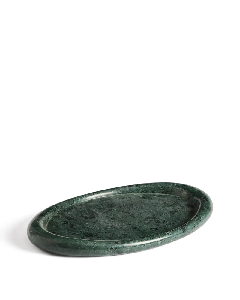 Lenorel Tray in Green Marble - Large