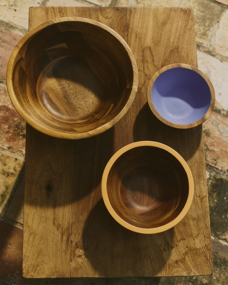 Zairin acacia wood bowl