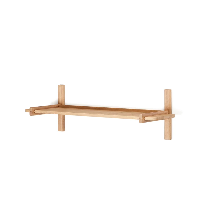 Sitra modular shelf, 1 solid oak wood shelf in a natural finish, 110 cm, FSC Mix Credit