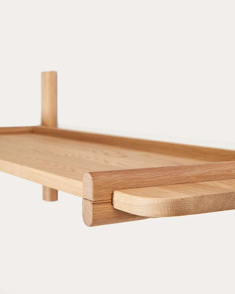 Sitra modular shelf, 1 solid oak wood shelf in a natural finish, 90 cm, FSC Mix Credit