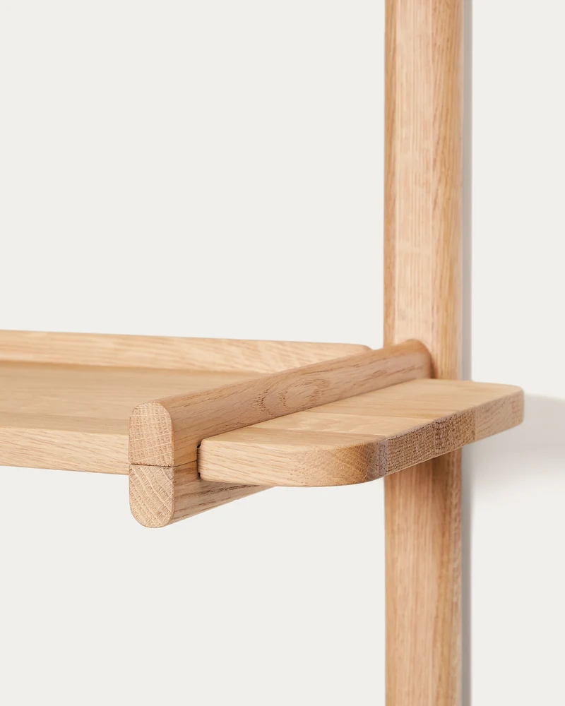 Sitra modular shelf, 3 solid oak wood shelves in a natural finish, 110 cm, FSC Mix Credit