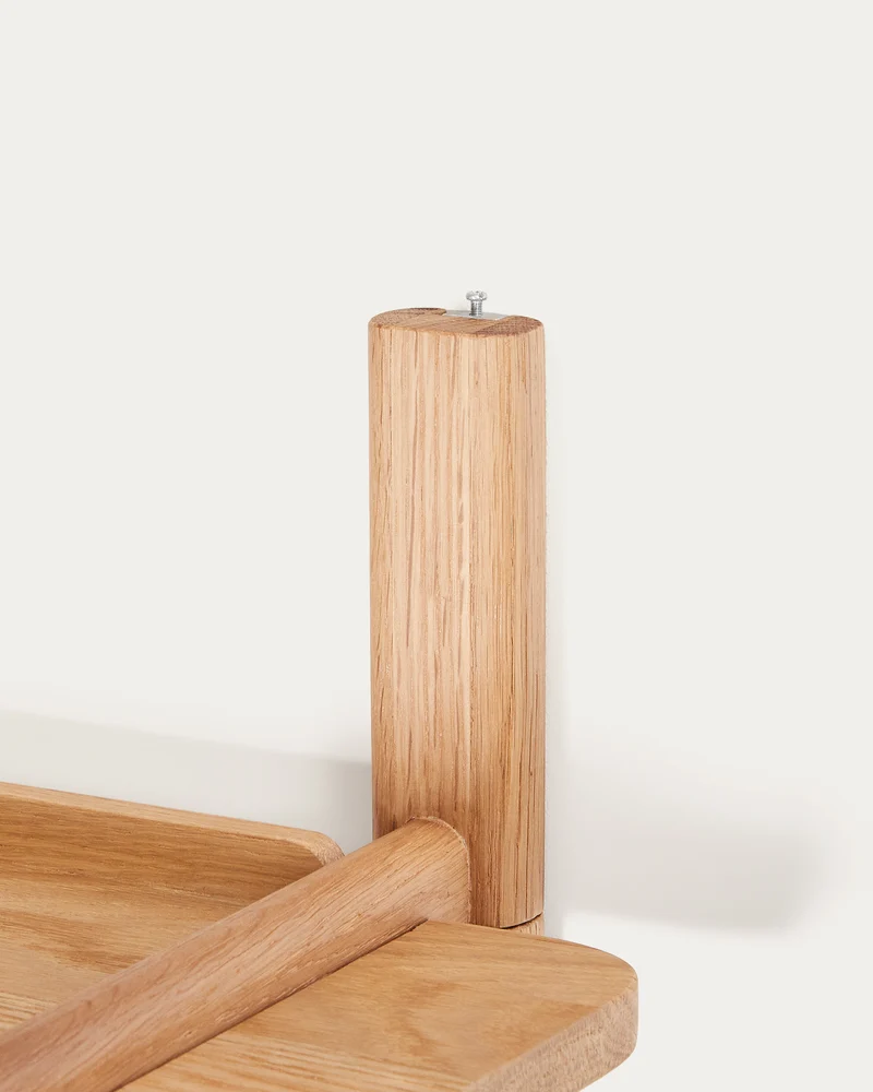 Sitra modular shelf, 3 solid oak wood shelves in a natural finish, 90 cm, FSC Mix Credit