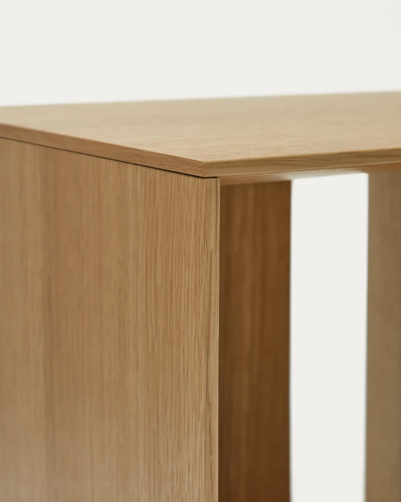 Litto set of 6 modular shelving units in oak wood veneer, 101 x 152 cm