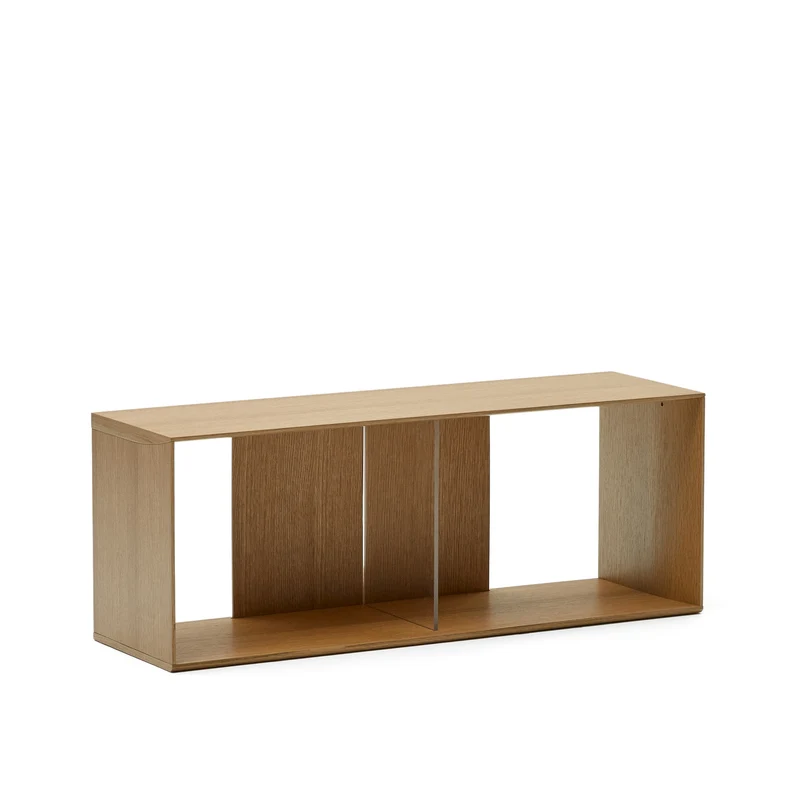 Litto large shelf module in oak veneer, 101 x 38 cm