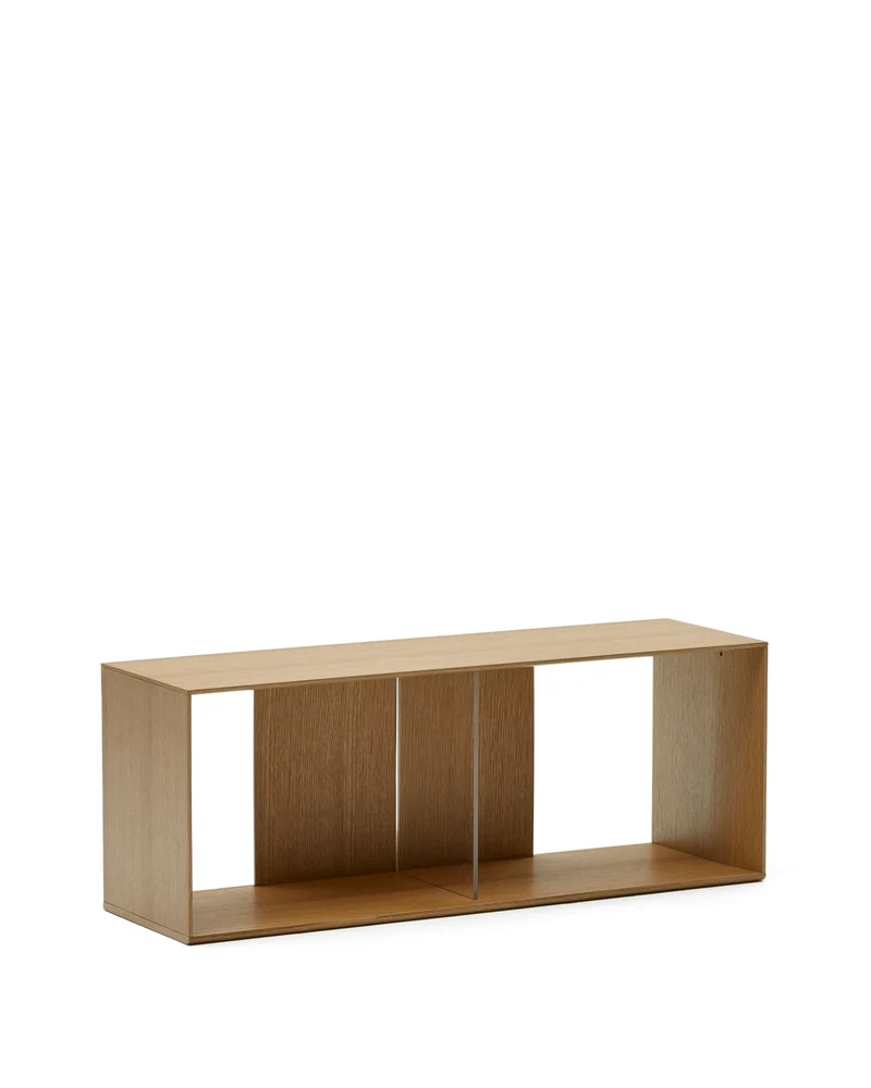 Litto large shelf module in oak veneer, 101 x 38 cm
