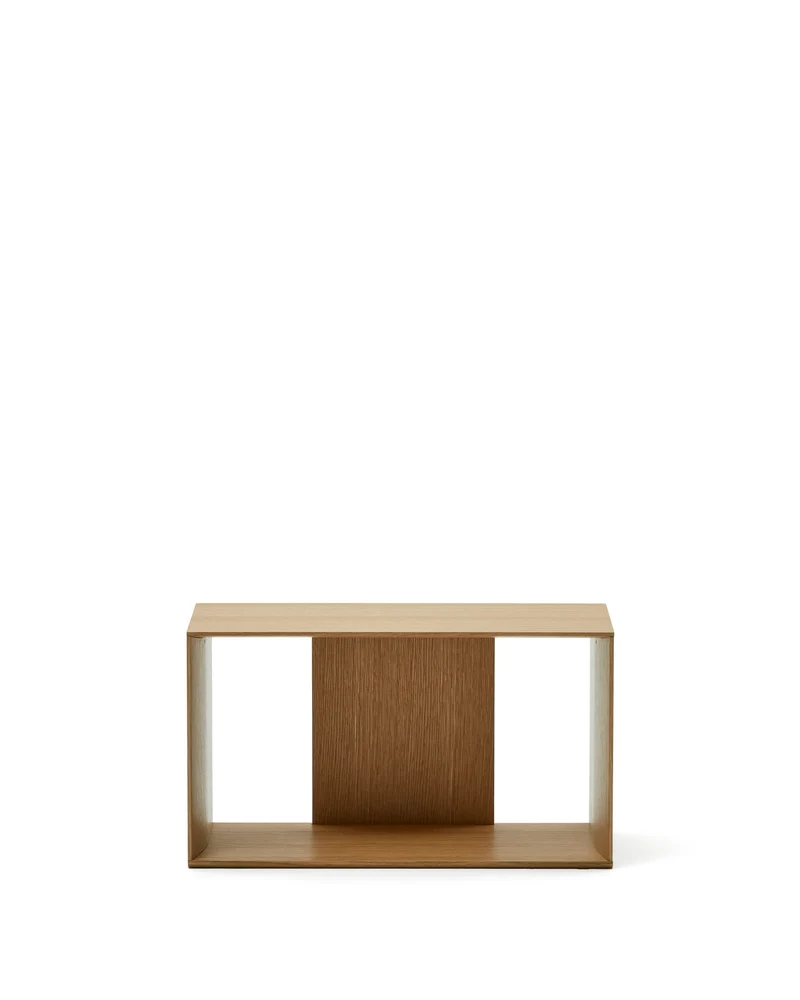 Litto medium shelf module in oak veneer, 67 x 38 cm