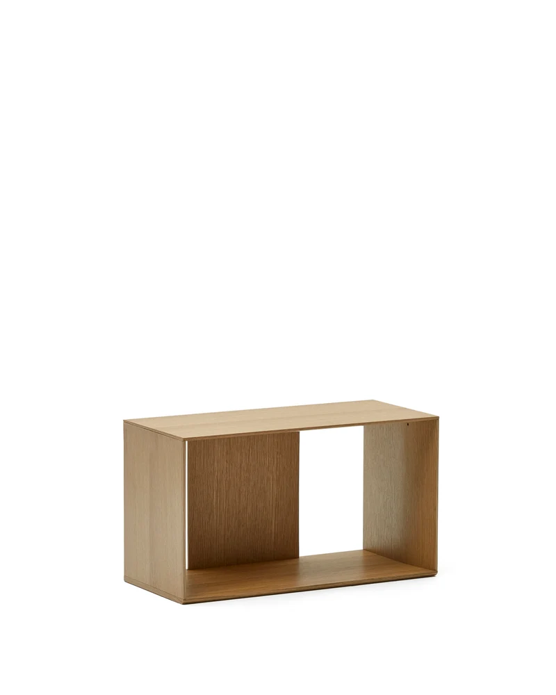 Litto medium shelf module in oak veneer, 67 x 38 cm