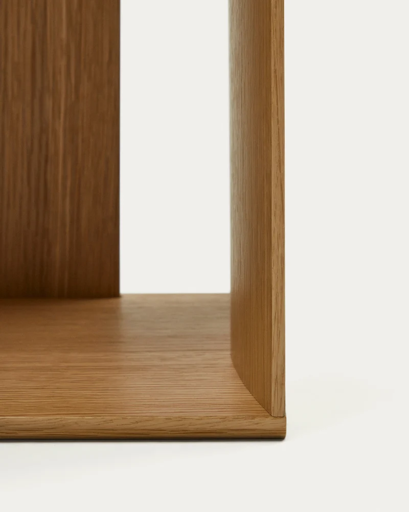 Litto small shelf module in oak veneer, 34 x 38 cm