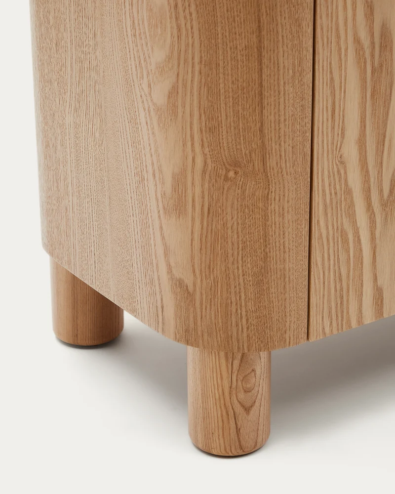 Salaya TV stand in ash plywood FSC Mix Credit, 200 cm x 52 cm
