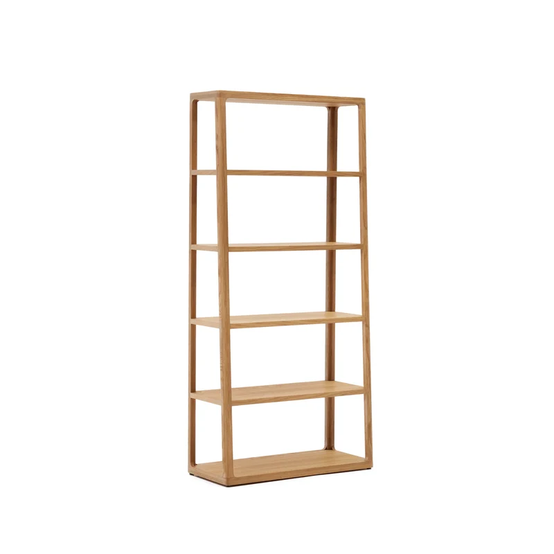 Maymai shelf with solid oak structure 90 x 193 cm