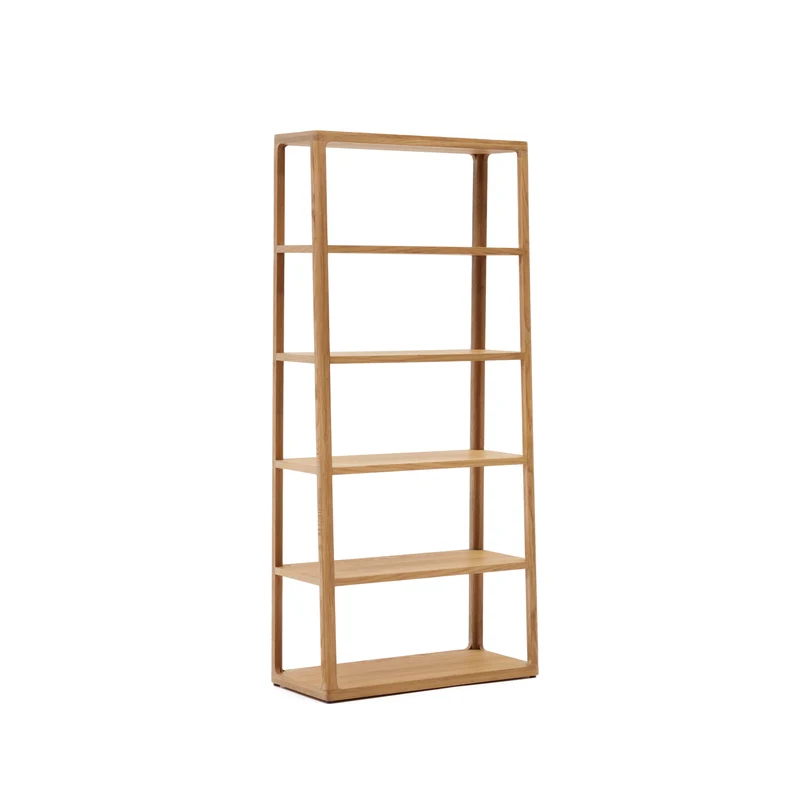Maymai shelf with solid oak structure 90 x 193 cm