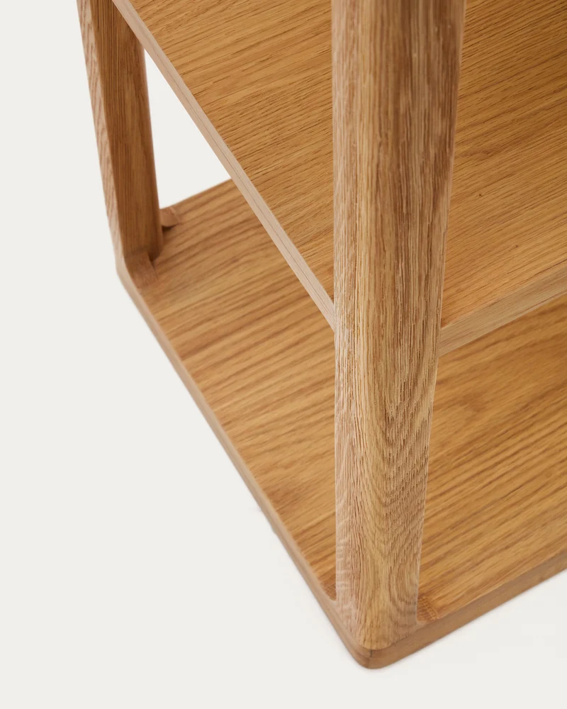 Maymai shelf with solid oak structure 60 x 193 cm