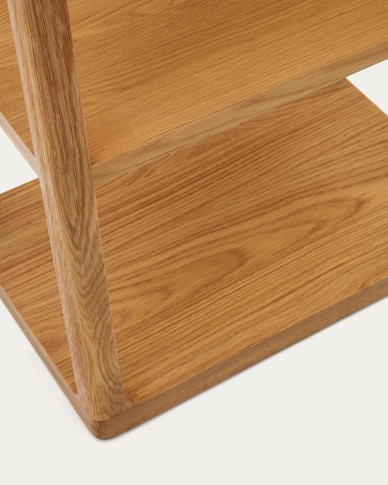 Maymai shelf with solid oak structure 60 x 193 cm