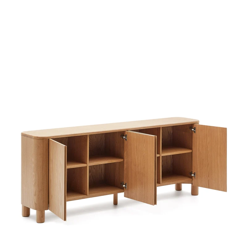 Salaya sideboard in ash plywood FSC Mix Credit, 200 cm x 79 cm