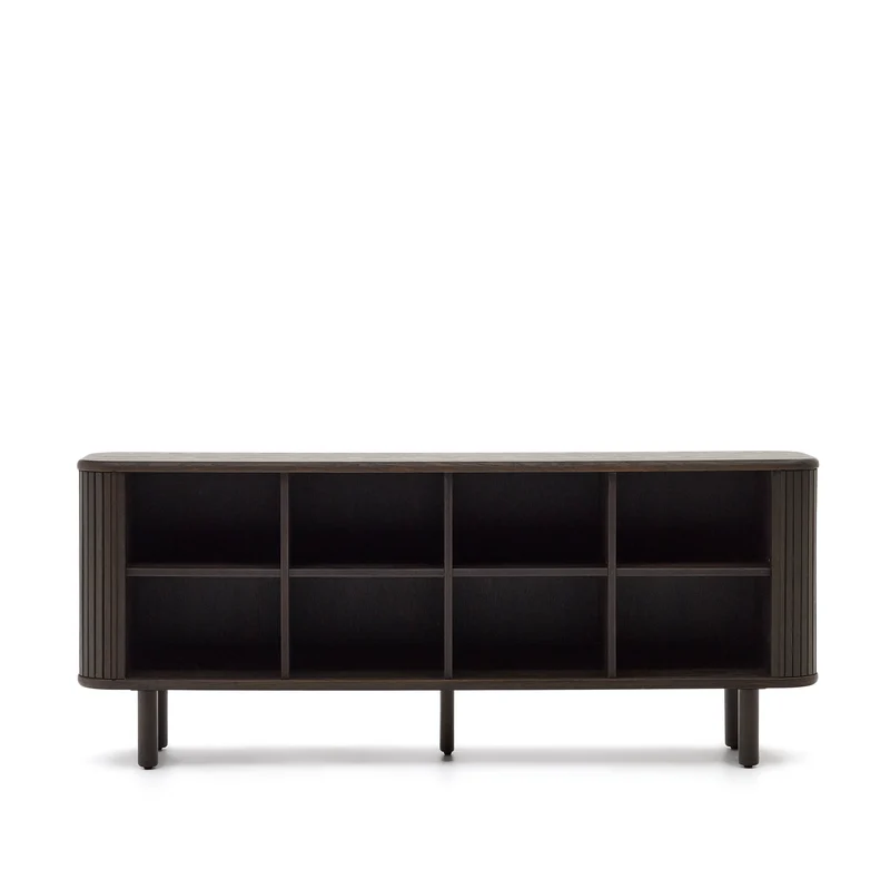 Mailen 2 door sideboard in ash veneer with a dark finish 180 x 75 cm