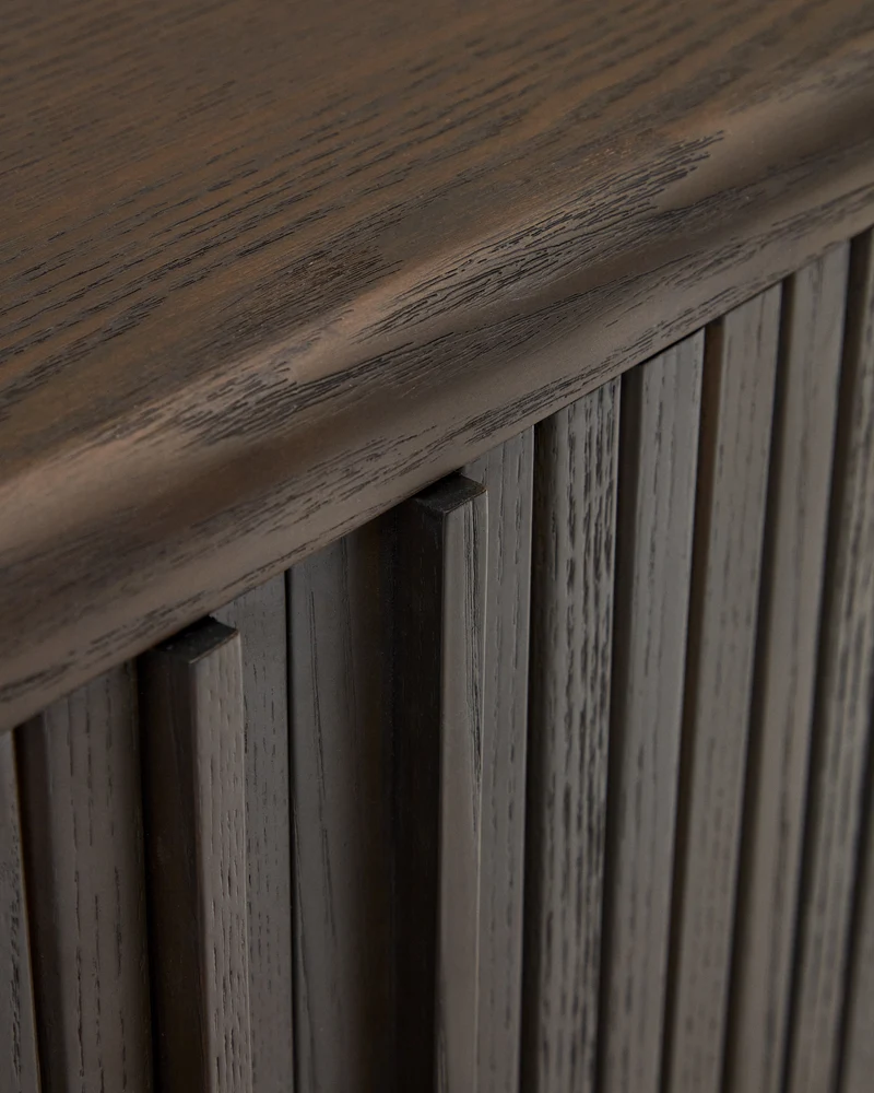 Mailen 2 door sideboard in ash veneer with a dark finish 180 x 75 cm