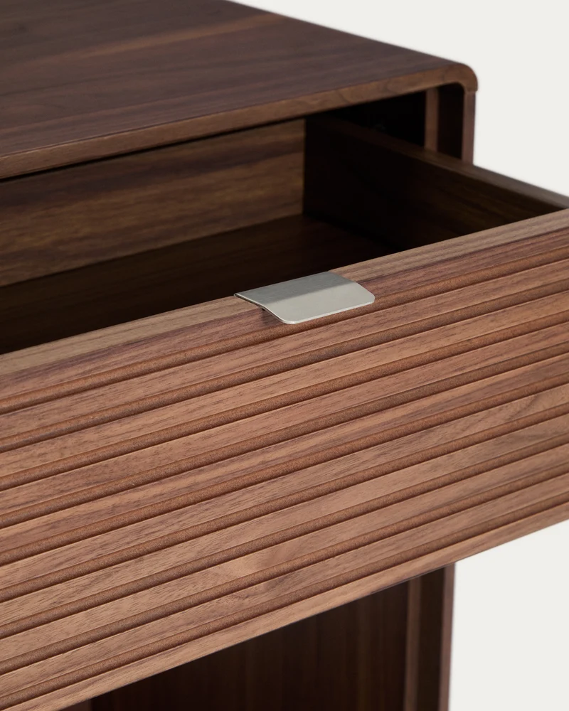 Norlen sideboard with drawer and shelf in walnut veneer FSC Mix Credit 60 x 81cm