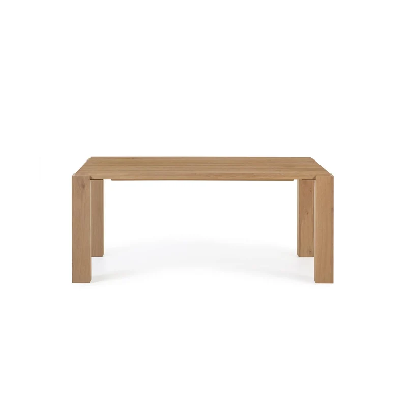Deyanira table with oak veneer and solid oak legs 160 x 90 cm
